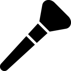 Make Up Brush Laser Cut Svg File, Free Vectors File